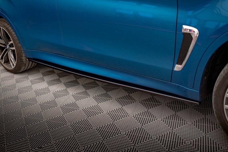 Maxton Seitenschweller Ansatz für BMW X6 M F86 schwarz Hochglanz BM-X6-F86-M-SD1-G