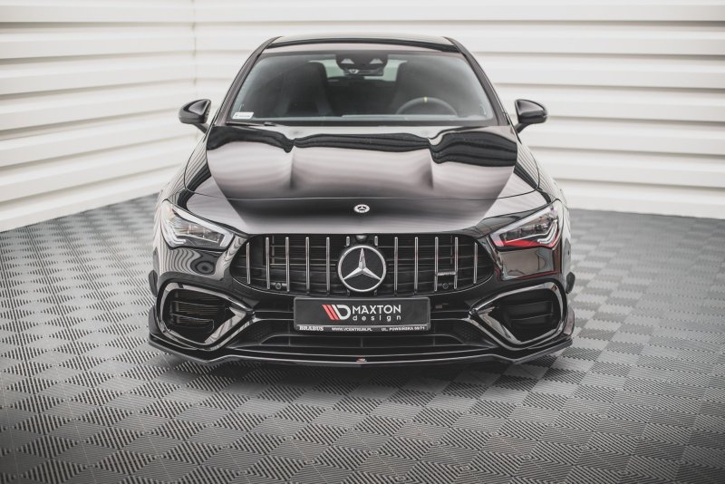 Maxton Front Ansatz V.3 für Mercedes-AMG CLA 45 Aero C118 schwarz Hochglanz ME-CLA-118-45AMG-FD3-G