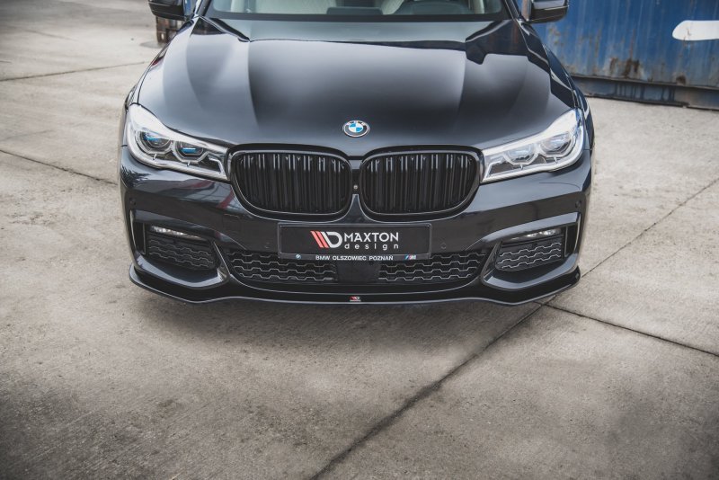 Maxton Front Ansatz V.1 für BMW 7 M-Paket G11 schwarz Hochglanz BM-7-11-MPACK-FD1-G