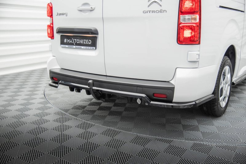 Maxton Mittlerer Cup Diffusor Heck Ansatz Citroen Jumpy L3 Mk3 schwarz Hochglanz CI-JU-3-RD1G+RD2-G