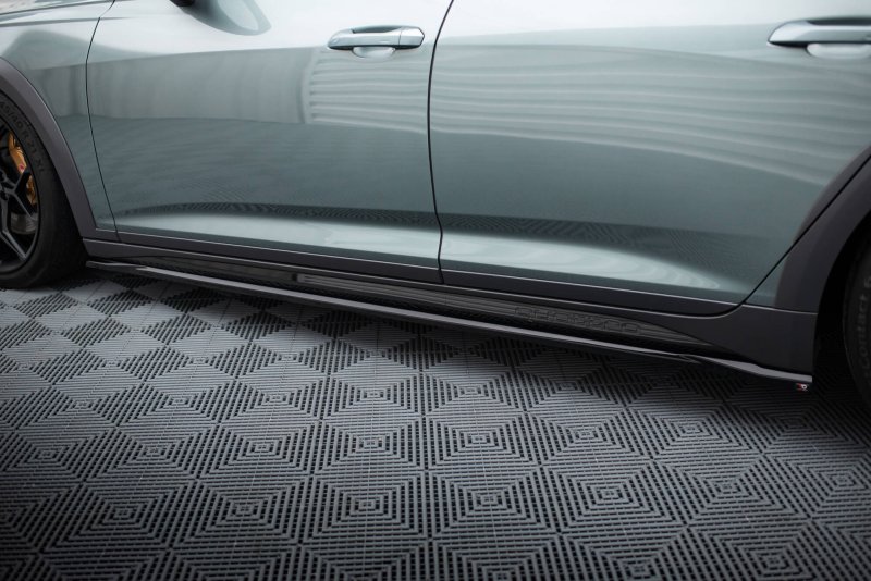 Maxton Seitenschweller Ansatz Audi A6 Allroad C8 schwarz Hochglanz AU-A6-C8-AR-SD1-G