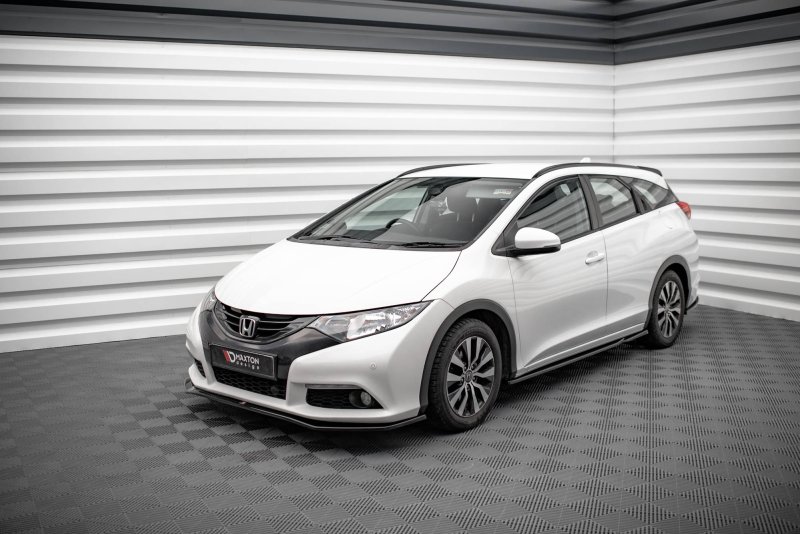 Maxton Seitenschweller Ansatz für Honda Civic Mk9 schwarz Hochglanz HO-CI-9-K-SD1-G