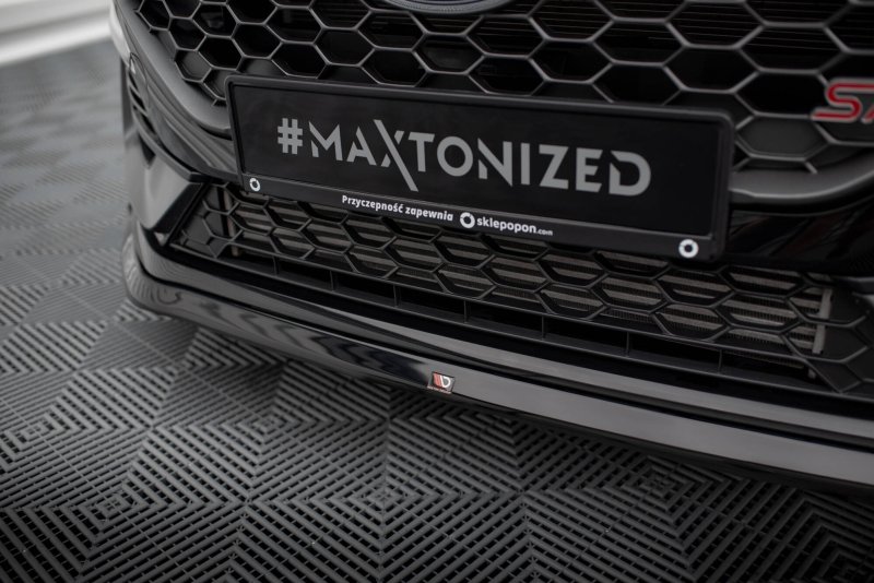 Maxton Front Ansatz V.3 Ford Fiesta ST / ST-line Mk8 Facelift schwarz Hochglanz FO-FI-8F-ST-FD3-G