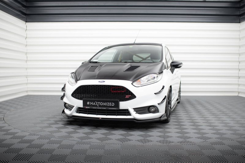 Maxton Front Ansatz V.5 Ford Fiesta ST Mk7 Facelift schwarz Hochglanz FO-FI-7F-ST-FD5-G
