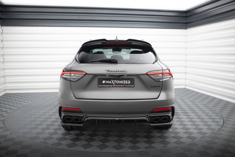 Maxton Mittlerer Cup Diffusor Heck Ansatz Maserati Levante Trofeo Mk1 schwarz Hochglanz MS-LE-1-TR-RD1G+RD2-G