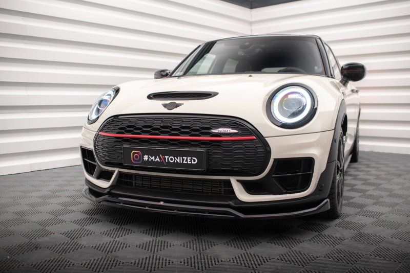 Maxton Front Ansatz V.2 für Mini Cooper Clubman John Cooper Works F54 Facelift schwarz Hochglanz MC-CM-2F-JCW-FD2G+FD2R-G