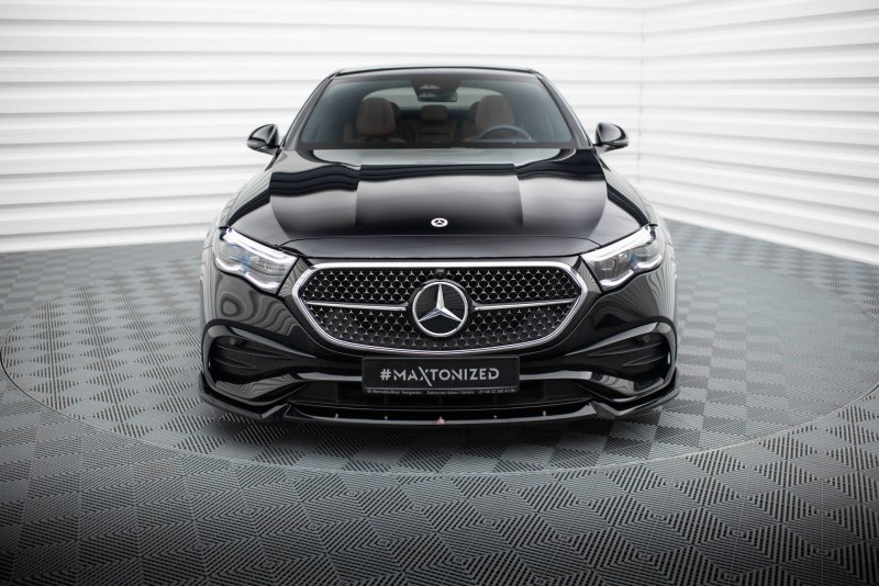 Maxton Front Ansatz V.2 Mercedes-Benz E AMG-Line W214 schwarz Hochglanz ME-E-214-AMGLINE-FD2-G