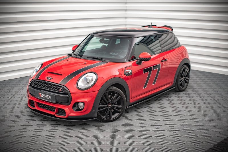 Maxton Front Ansatz für Mini Cooper S John Cooper Works F56 schwarz Hochglanz MC-S-3-56-JCW-FD1-G