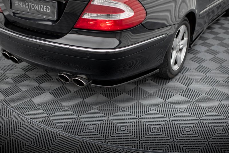 Maxton Heck Ansatz Flaps Diffusor V.1 für Mercedes-Benz CLK W209 schwarz Hochglanz ME-CLK-209-RSD1-G