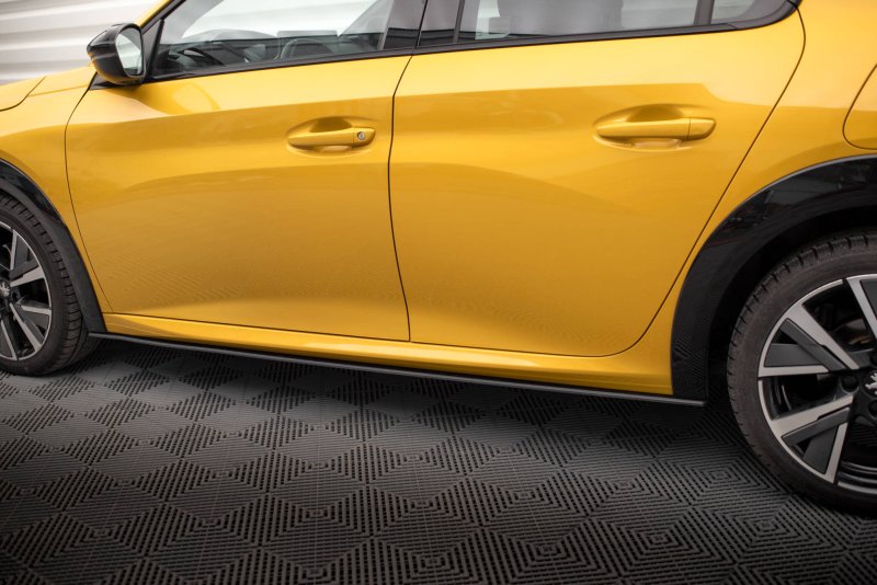 Maxton Street Pro Seitenschweller Ansatz für Peugeot 208 GT Mk2 PE2082GTCNC-SD1BRB