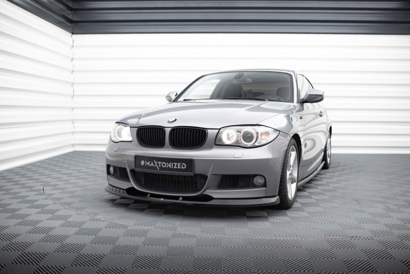 Maxton Front Ansatz V.2 BMW 1er M-Paket E82 schwarz Hochglanz BM-1-82-MPACK-C-FD2-G