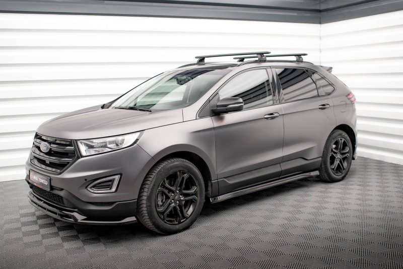 Maxton Seitenschweller Ansatz für Ford Edge Mk2 schwarz Hochglanz FO-ED-2-SD1-G