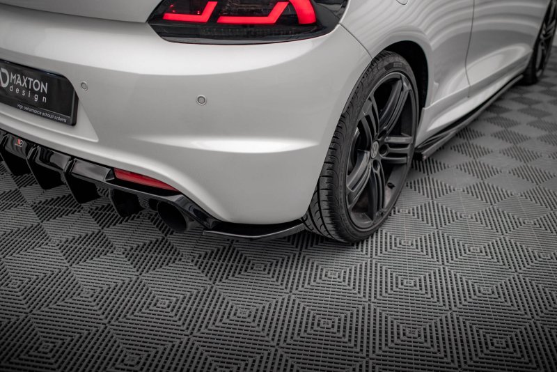 Maxton Heck Ansatz Flaps Diffusor V.3 VW Scirocco R Mk3 schwarz Hochglanz VW-SC-3-R-RSD3-G