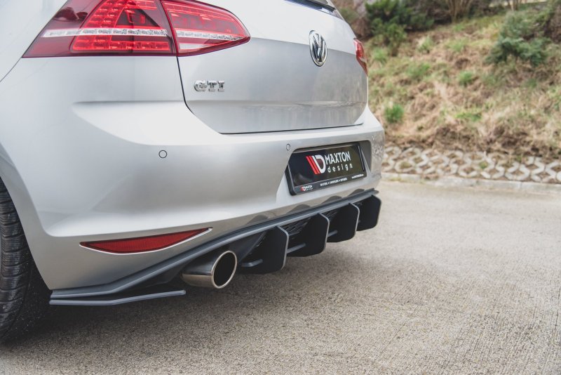 Maxton Heck Ansatz Flaps Diffusor V.2 für VW Golf 7 GTI VWGO7GTICNC-RSD2BRB