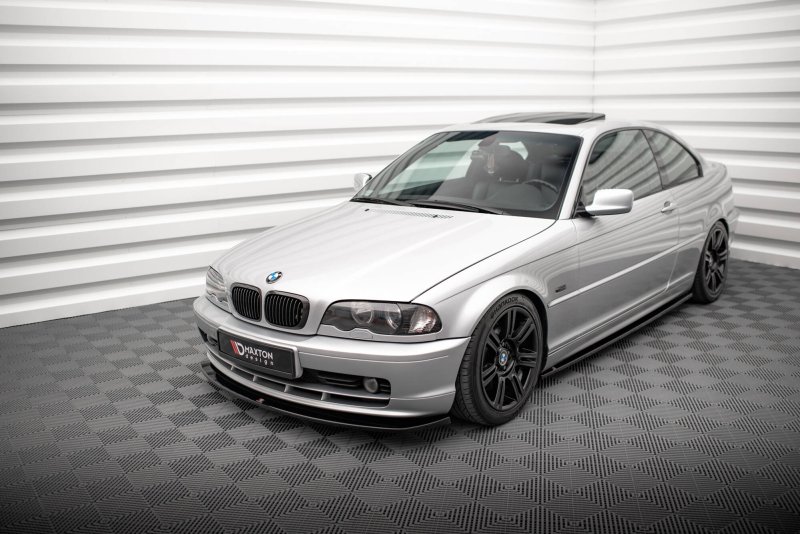 Maxton Front Ansatz V.2 BMW 3er Coupe E46 schwarz Hochglanz BM-3-46-C-FD2-G