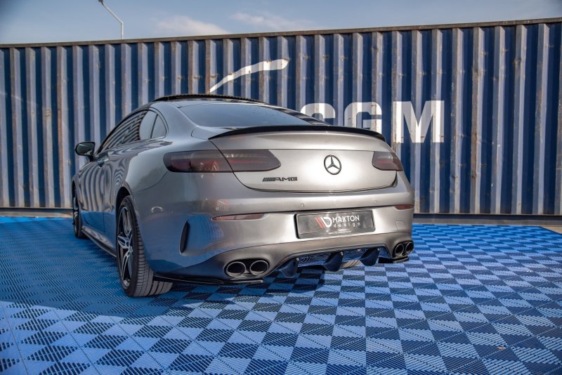 Maxton Heck Ansatz Flaps Diffusor für Mercedes-AMG E53 Coupe C238 schwarz Hochglanz ME-E-213-53-C-RSD1-G