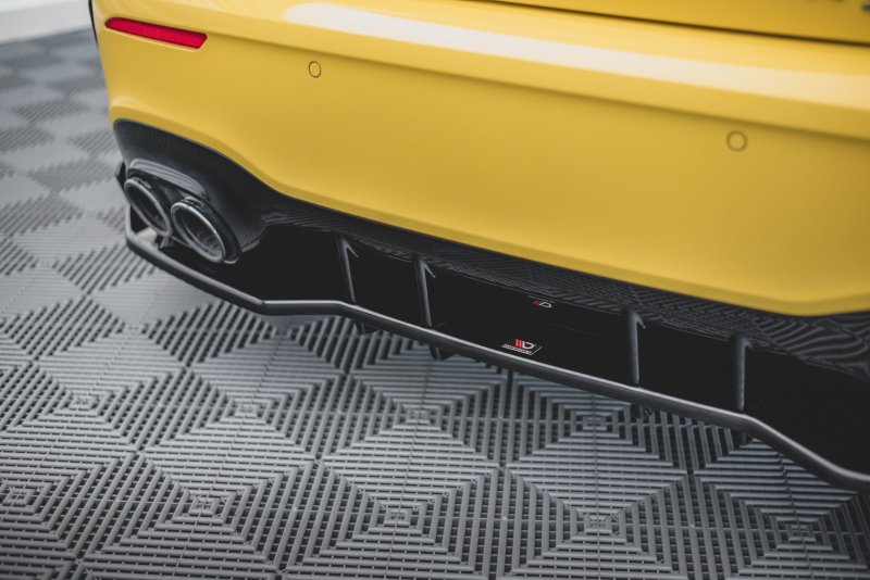 Maxton Mittlerer Diffusor Heck Ansatz + Flaps für Mercedes-AMG A45 S ME-A-177-45-RD1G+RD2G+RS