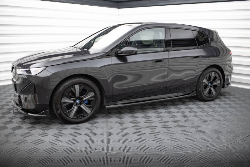 Maxton Seitenschweller Ansatz BMW iX M-Paket i20 schwarz Hochglanz BM-IX-1-MPACK-SD1-G