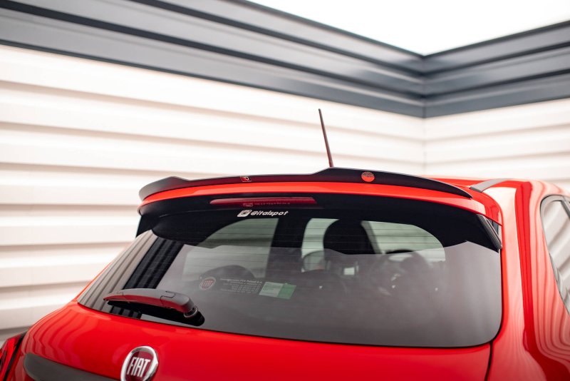 Maxton Spoiler CAP Abrisskante Fiat 500X Sport Mk1 Facelift schwarz Hochglanz FI-500X-1-CAP1-G