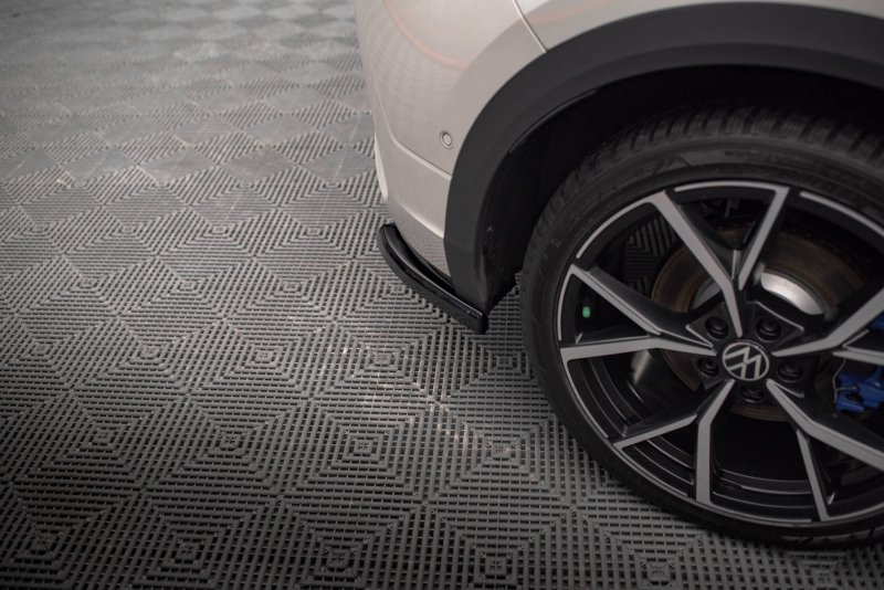 Maxton Heck Ansatz Flaps Diffusor für Volkswagen T-Roc R Mk1 Facelift schwarz Hochglanz VW-T-ROC-1-R-RSD1-G