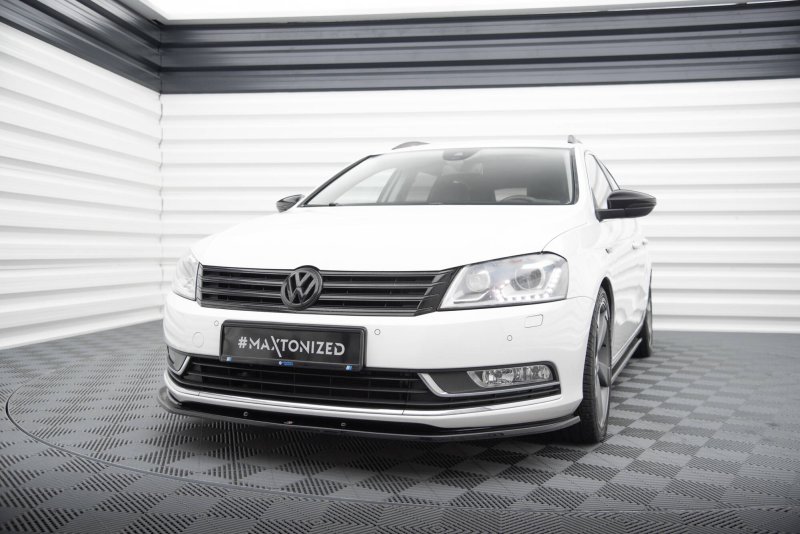Maxton Front Ansatz V.2 VW Passat B7 schwarz Hochglanz VW-PA-B7-FD2-G