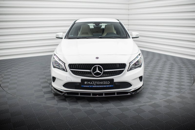 Maxton Front Ansatz Mercedes-Benz CLA C117 Facelift schwarz Hochglanz ME-CLA-117F-FD1-G