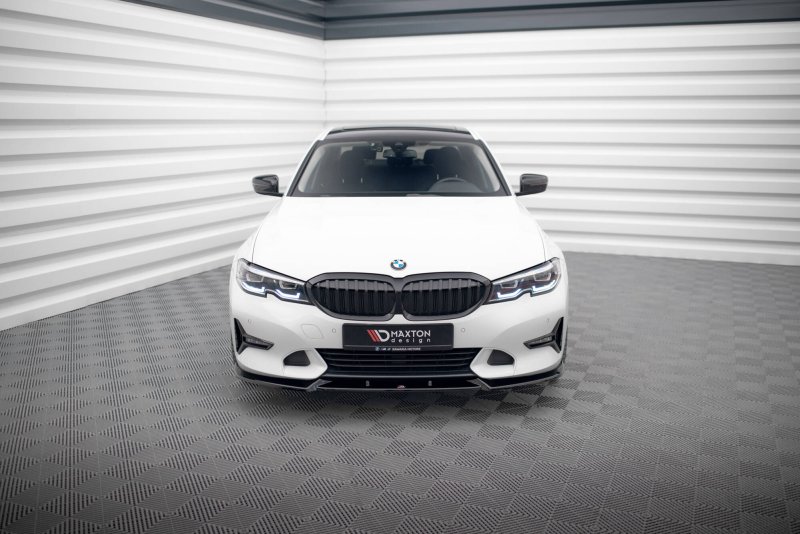 Maxton Front Ansatz V.1 BMW 3er Sport Line G20 / G21 schwarz Hochglanz BM-3-20-SPORT-FD1-G