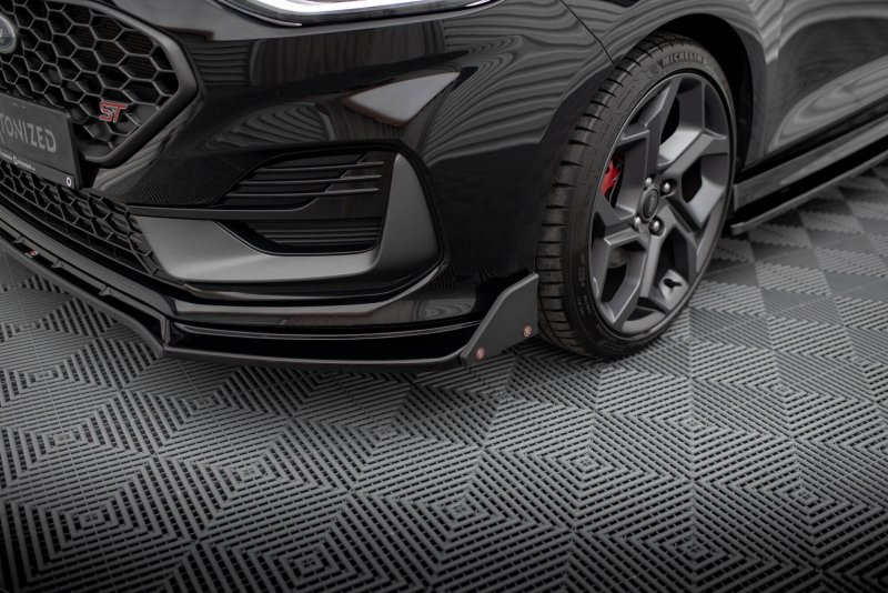 Maxton Front Ansatz V.4 + Flaps Ford Fiesta ST / ST-line Mk8 Facelift FO-FI-8F-ST-FD4G+FSF1B