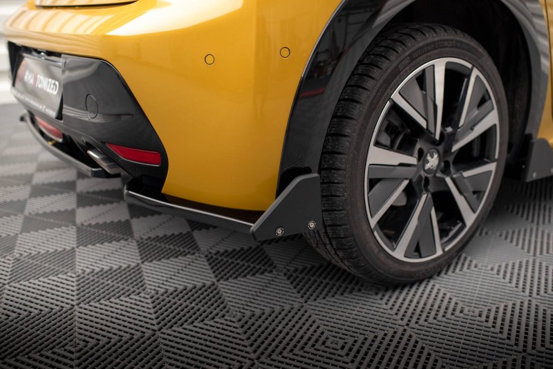 Maxton Heck Ansatz Flaps Diffusor V.1 +Flaps für Peugeot 208 GT Mk2 PE-208-2-GT-RSD1G+RSF1B