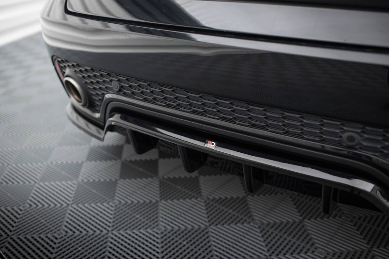 Maxton Mittlerer Cup Diffusor Heck Ansatz Jaguar E-Pace R-Dynamic Mk1 schwarz Hochglanz JA-EP-1-RDYNAMIC-RD1G+RD2-G