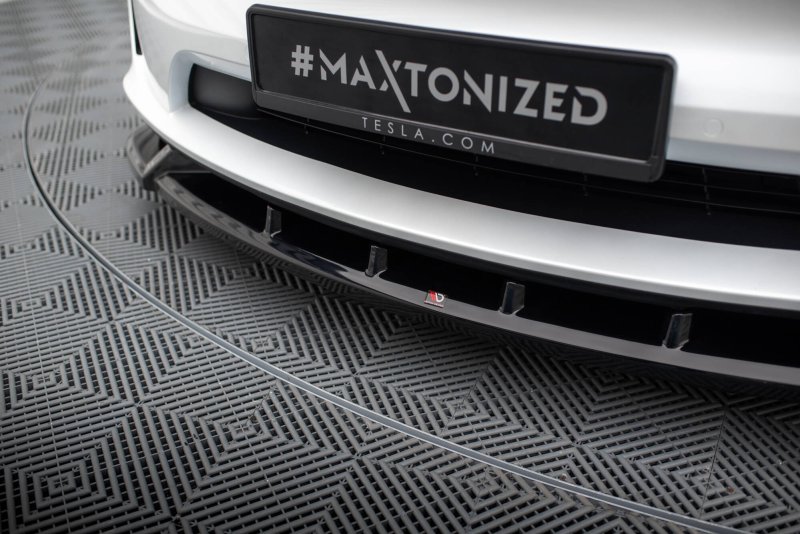 Maxton Front Ansatz V.2 Tesla Model X Mk1 Facelift schwarz Hochglanz TE-MODELX-1F-FD2-G