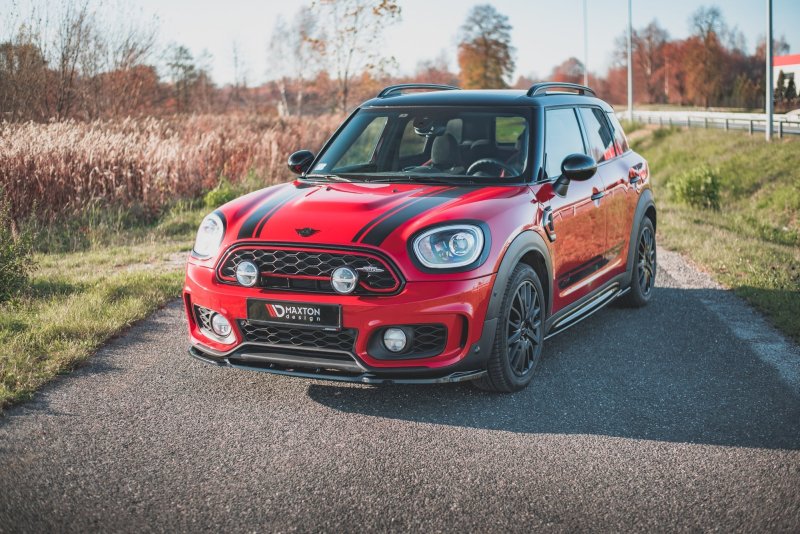 Maxton Front Ansatz V.2 für Mini Countryman Mk2 F60 JCW schwarz Hochglanz MC-CO-2-JCW-FD2-G