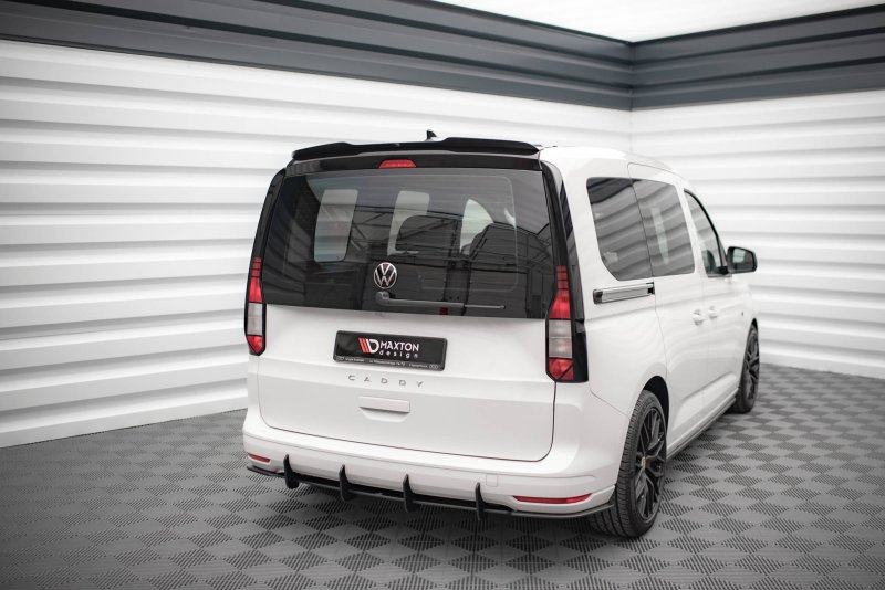 Maxton Spoiler CAP für Volkswagen Caddy Mk5 schwarz Hochglanz VW-CA-5-CAP1-G