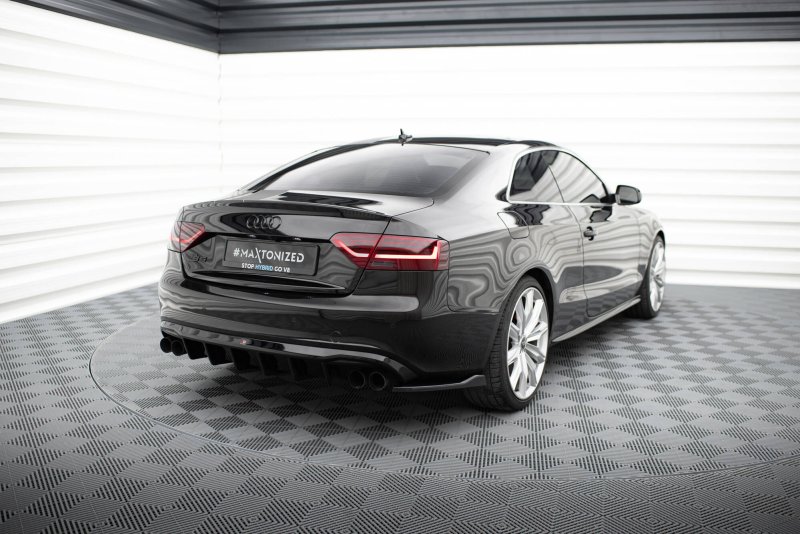 Maxton Heck Ansatz Flaps Diffusor V.2 Audi S5 / A5 S-Line Coupe / Cabriolet 8T schwarz Hochglanz AU-S5-1-RSD2-G