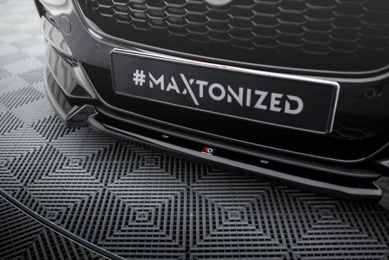 Maxton Front Ansatz V.2 Jaguar XE X760 Facelift schwarz Hochglanz JA-XE-1F-FD2-G