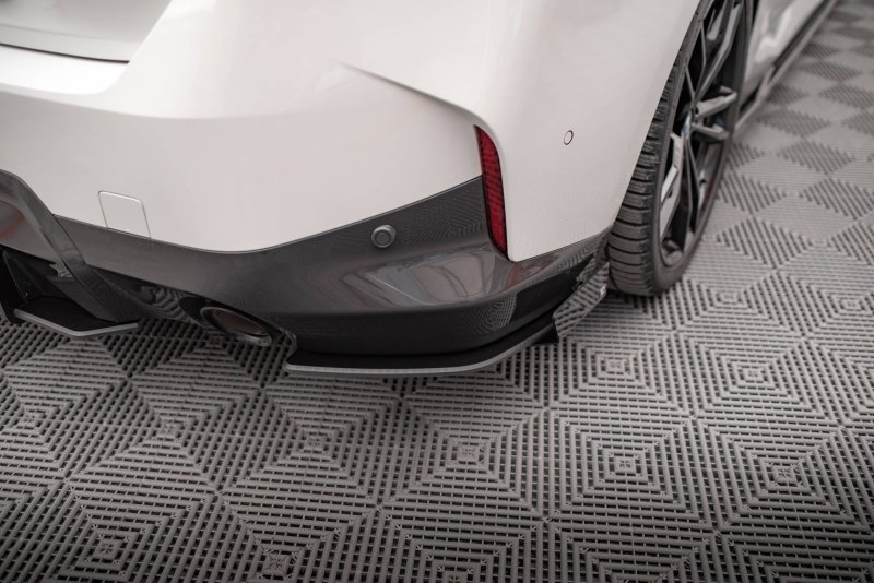 Maxton Street Pro Heck Ansatz Flaps Diffusor +Flaps für BMW 2 Coupe M-Paket G42 schwarz Hochglanz BM242MPACKCNC-RSD1BRB+RSF1-G