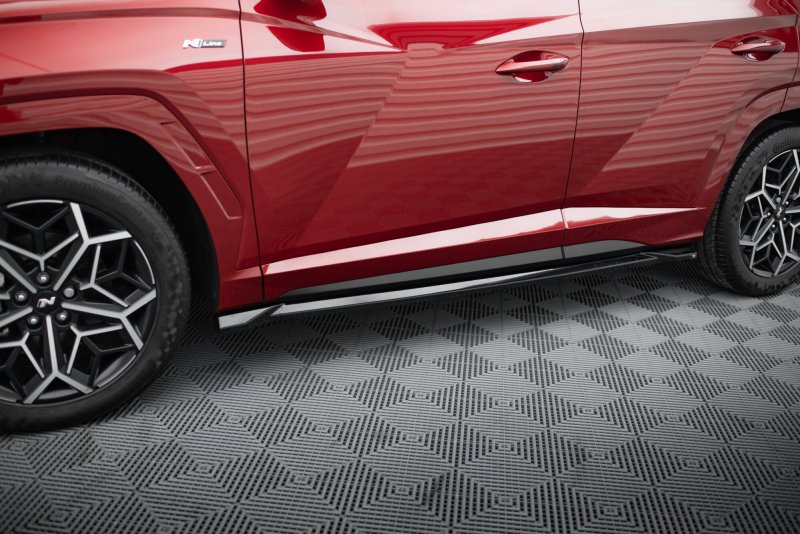 Maxton Seitenschweller Ansatz Hyundai Tucson N-Line Mk4 schwarz Hochglanz HY-TU-4-NLINE-SD1-G