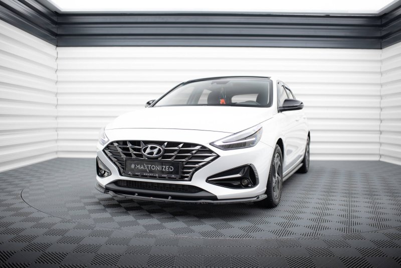 Maxton Front Ansatz V.1 Hyundai I30 Mk3 Facelift schwarz Hochglanz HY-I30-3F-FD1-G