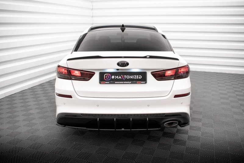 Maxton Heck Ansatz Flaps Diffusor V.2 für Kia Optima Mk4 Facelift schwarz Hochglanz KI-OP-2F-RSD2-G