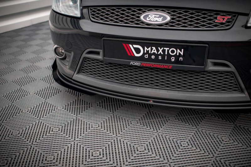 Maxton Front Flaps Ford Fiesta ST Mk6 schwarz Hochglanz FOFI6STCNC-FSF1-G