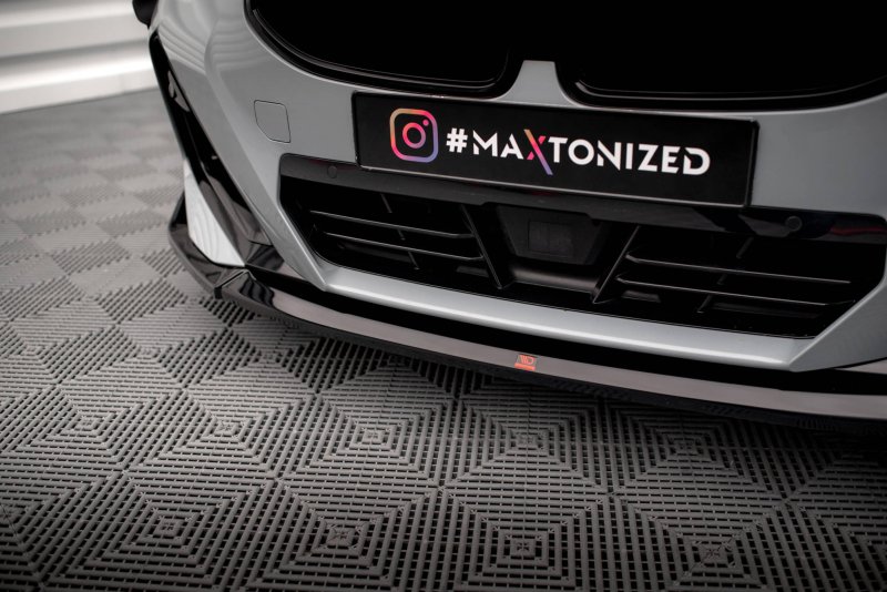 Maxton Front Ansatz V.3 für BMW 2 Coupe M-Paket / M240i G42 schwarz Hochglanz BM-2-42-MPACK-FD3-G