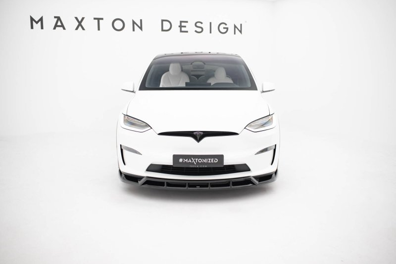Maxton Front Ansatz V.3 Tesla Model X Mk1 Facelift schwarz Hochglanz TE-MODELX-1F-FD3G+FD3R-G