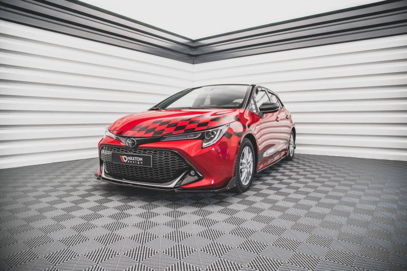 Maxton Front Ansatz V.1 +Flaps für Toyota Corolla GR Sport Hatchback XII TO-CO-12-HB-GR-FD1G+FS