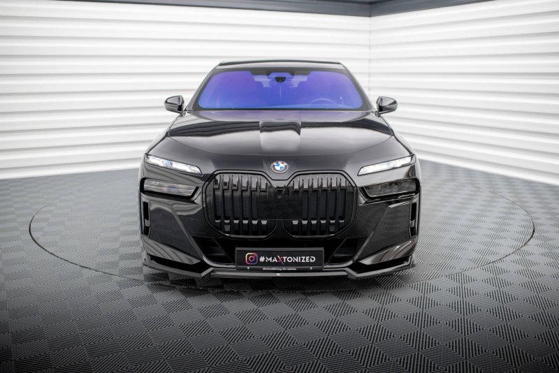 Maxton Front Ansatz V.3 für BMW 7 M-Paket / M760e G70 schwarz Hochglanz BM-7-G70-MPACK-FD3-G