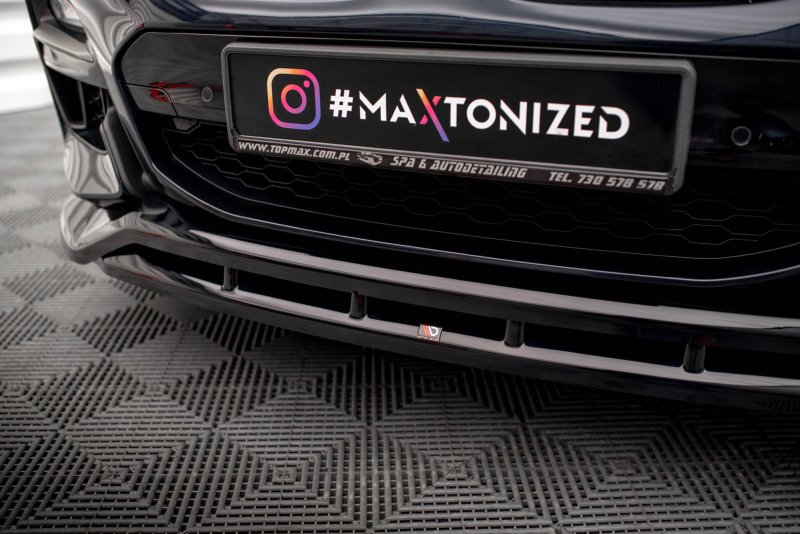 Maxton Front Ansatz V.2 für BMW X4 M-Paket G02 schwarz Hochglanz BM-X4-02-MPACK-FD2G+FD2R-G