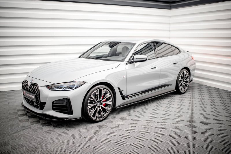 Maxton Seitenschweller Ansatz für V.2 für BMW i4 M-Paket G26 schwarz Hochglanz BM-I4-G26-MPACK-GC-SD2-G