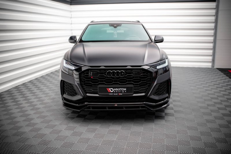 Maxton Front Ansatz V.3 für Audi RSQ8 Mk1 schwarz Hochglanz AU-RSQ8-1-FD3G+FD3R-G