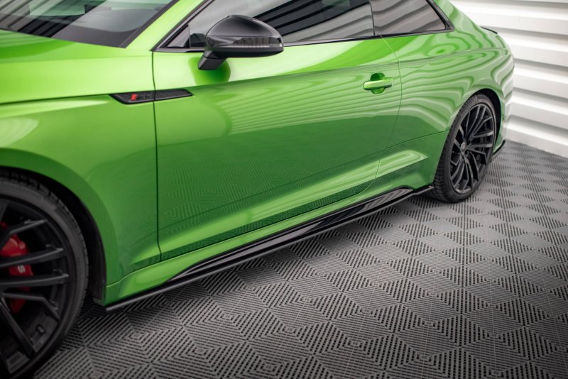 Maxton Street Pro Seitenschweller Ansatz für Audi RS5 Coupe F5 Facelift AURS52FCCNC-SD1BRB