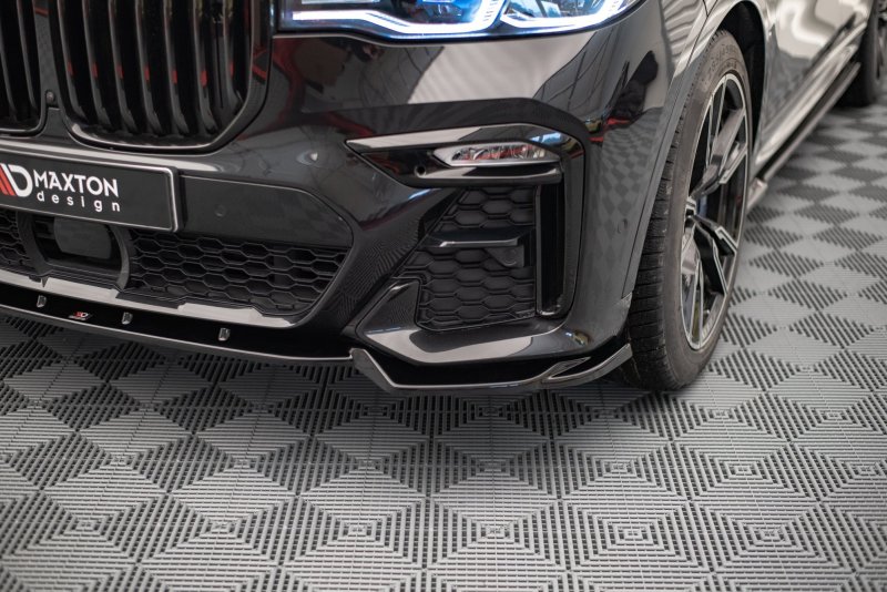 Maxton Front Ansatz V.2 für BMW X7 M G07 schwarz Hochglanz BM-X7-07-M-FD2-G