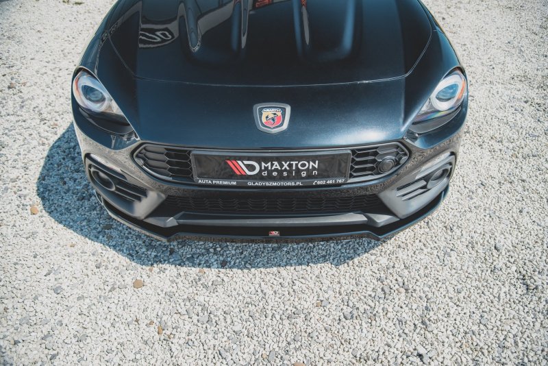 Maxton Front Ansatz für Fiat 124 Spider Abarth schwarz Hochglanz FI-124-1-AB-FD2-G